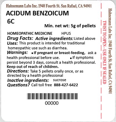 Acidum Benzoicum 6C 5g - Acidum Benzoicum 6C 5g